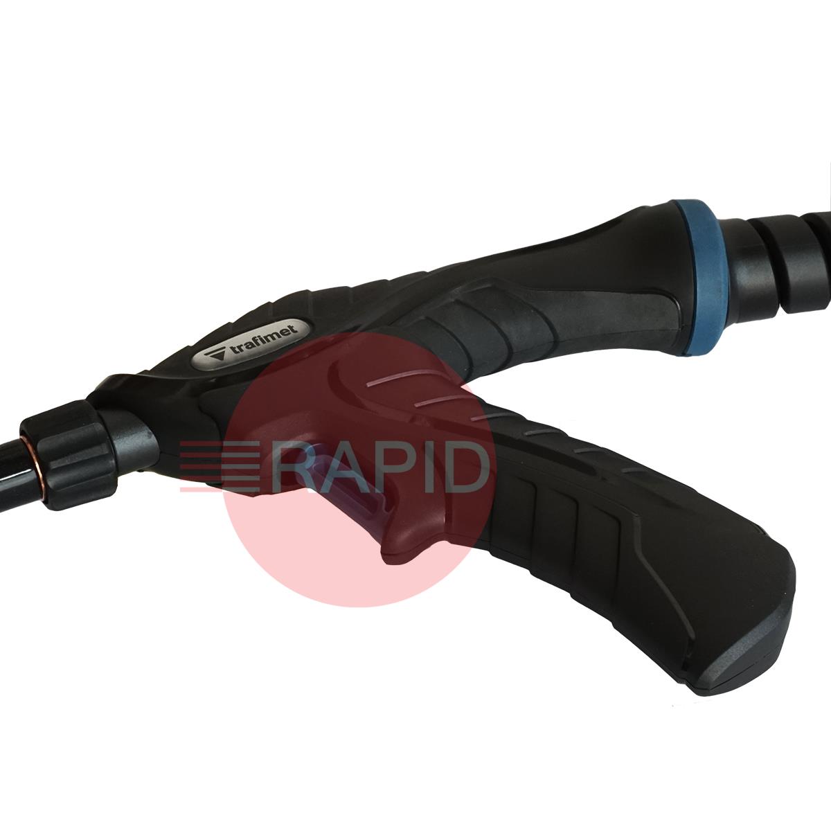 MA4264-030  Trafimet ERGOPLUS 36R Flex Neck Air Cooled MIG Torch w/ Euro Connection, 330A CO2, 300A Mixed Gas - 3m